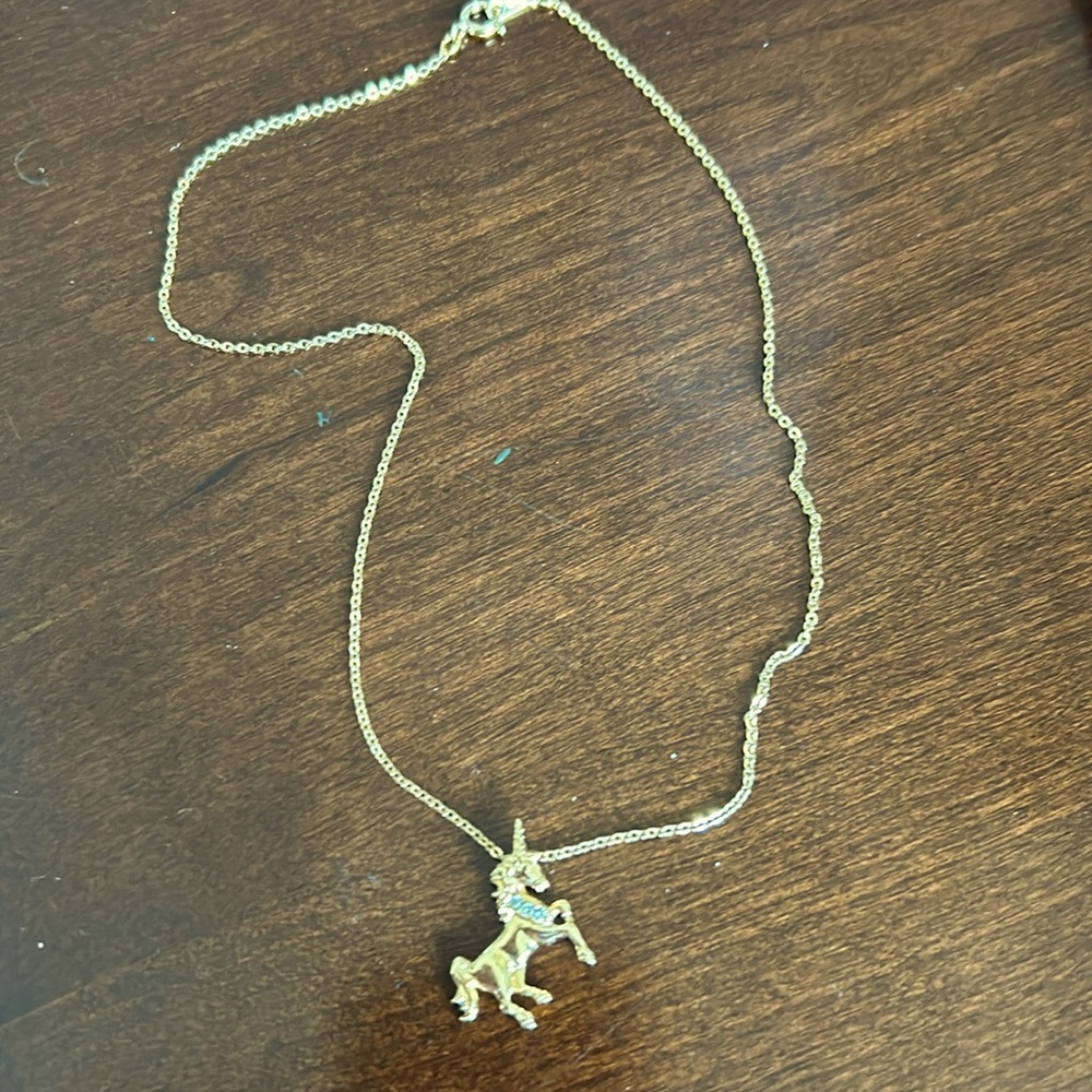 Vintage Avon Unicorn Girls Necklace